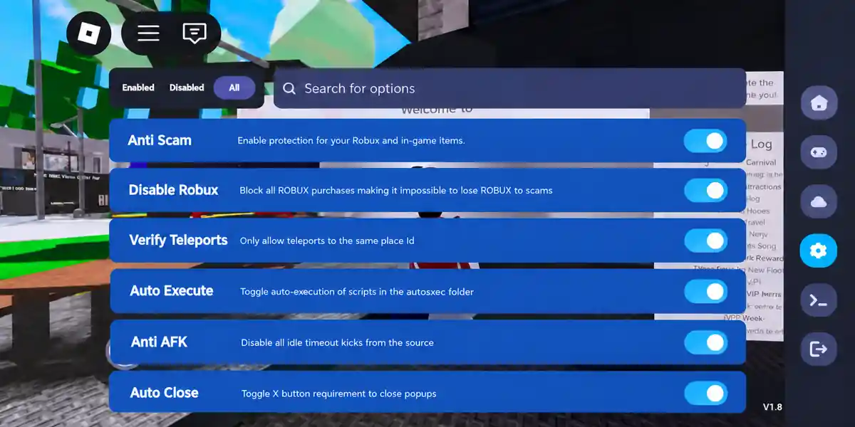 Labeled settings and toggles on iPhone